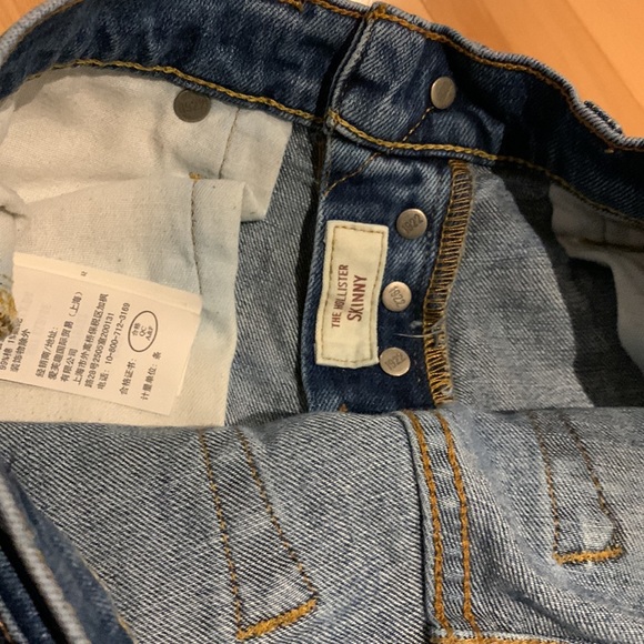 EUC Hollister Button Fly Skinny Blue Jeans 30x30 - Picture 8 of 16